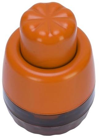 Hamwesh Cherry Pitter, 7-Hole Design Portable Efficient Cherry Pit Remover, Corer with Ergonomic Handle and for Kitchen and Outdoor Activities (Orange)