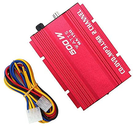 Fasizi MA150 12V Mini 2CH HiFi Stereo Car Power Amplifier MP3 Audio Speaker with USB