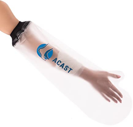 ACAST Arm Cast Cover for Shower - Waterproof Cast Cover for Injuries & Plaster, Reusable Hand Sleeve Dressing Protector, Wrist, Elbow & Fingers