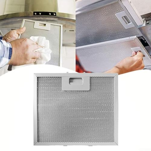 Cooker Hood Metal Mesh, Cooker Hood Filters Metal Mesh, 400 x 300 x 9mm Extractor Vent Filter Replacement