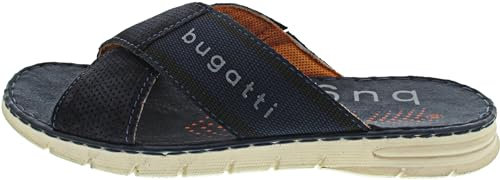 bugatti Dario Herren Pantolette in Blau, Größe 44