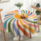 Breezify Runde Tischdecke Abwaschbar 150cm Gartentischdecke Polyester Fleckschutz Wasserdicht Runde Tischdecke fr Partys, Hochzeiten, Picknicks, Grten