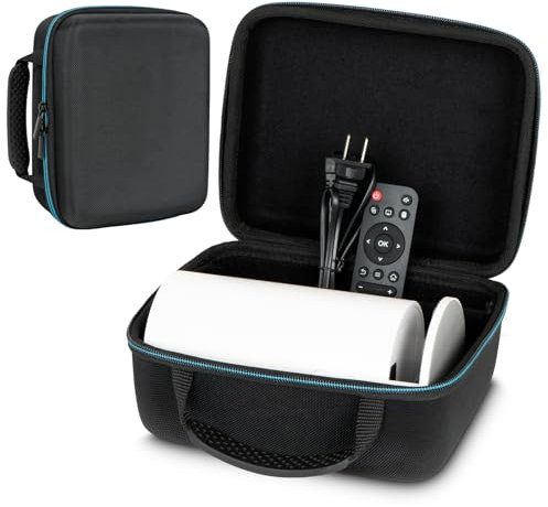 XINGFUDAO Hard Carrying Case Compatible with Magcubic HY300 & Mini Projector and Accessories, Waterproof and Wear-Resistant, Lightweight and Easy to Clean, Ideal Storage Bag for Mini Projector, Black