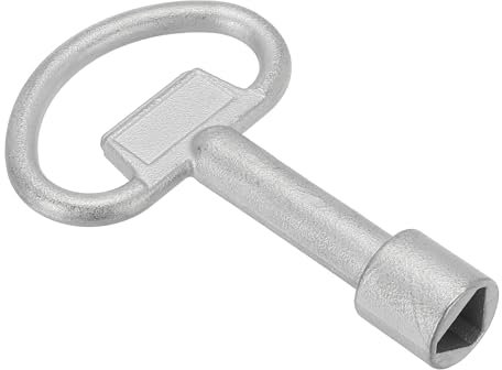 PATIKIL 11,5mm/0,45 Trou Douille Clé Clés, Acier Inox Triangle Électrique Armoire Gaz Eau Compteur Interrupteur Clé pour Placard Panneau Serrure