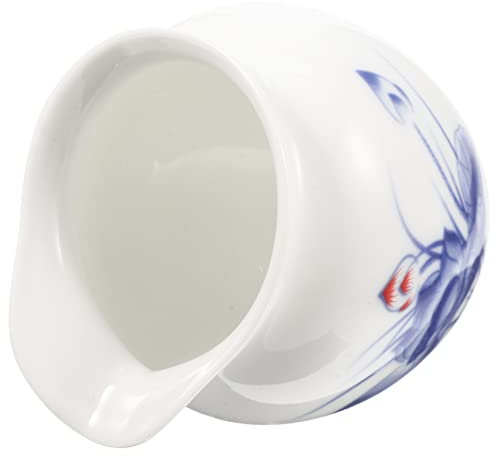 FUNOMOCYA Ceramic Milk Jug Sauce Dispenser Gravy Boat for Semi Skimmed Milk Porcelain Dish for