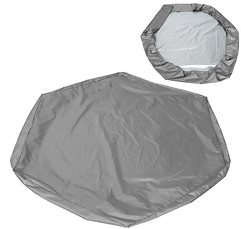 Copertura per sabbiera, Copertura impermeabile per sabbiera da esterno per proteggere la sabbiera 55,1x47,2x7,9 pollici Copertura per sabbia per sabbiera Copertura impermeabile (Grigio)