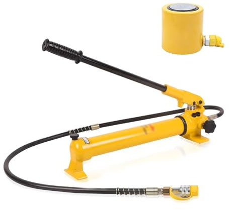 Mini cric di sollevamento industriale portatile, cric a cilindro idraulico da 30T e 50T e pompa manuale, capacità di stoccaggio dell'olio 1200cc, pompa manuale idraulica da 10000 psi per acciaierie(30