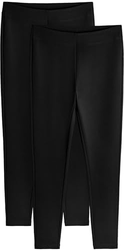 THE SET Mujeres Pack de 2 Leggings de Punto Roma Negro 40