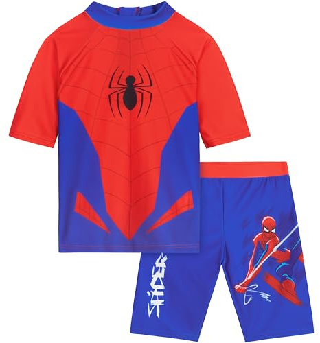 Minions | Spiderman | Hot Wheels baddräkt barn pojkar baddräkt set tvådelad, simtröja & badbyxor, semestertillbehör, presenter till pojkar