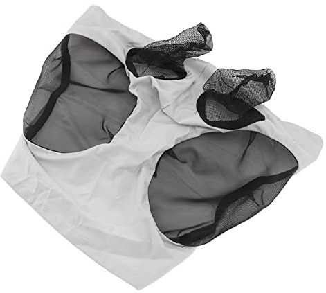 Generic Máscara contra Moscas de Malla para Caballos, Transpirable con Protección para Montar, Adecuada para Todos los Caballos, Protección para Las Orejas, Cubierta para la Cara del Caballo (Grey)