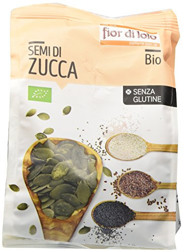 Fior di Loto Semi di Zucca Sgusciati Bio - Ricco di Fibre e Proteine ​​- Semi oleosi senza glutine - 200 g