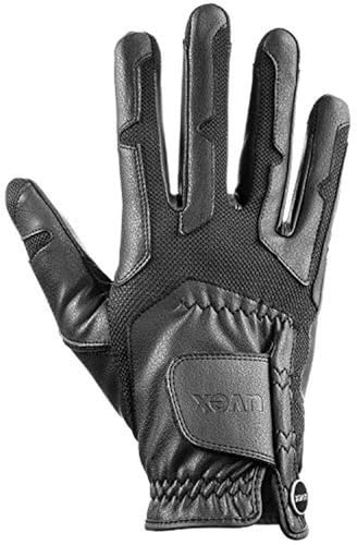 Uvex Ventraxion - Gants d’équitation Flexibles pour Hommes et Femmes - Durable - Ventilation Optimale - Black - 10-11