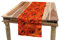 ABAKUHAUS Orange Tischläufer, Mohnblumen-Blumen Romantik, Esszimmer Küche Rechteckiger Dekorativer Tischläufer, 40 x 180 cm, Orange und Gelb
