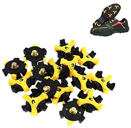 20 Universal Antideslizante Clavo para Zapato de Golf, Golf Spikes Tacos Zapatos Golf para Pinchos, Repuestos de Golf Zapatilla Pikes, Tacos,Estilo Repuesto Golf Spikes para Foot Joy