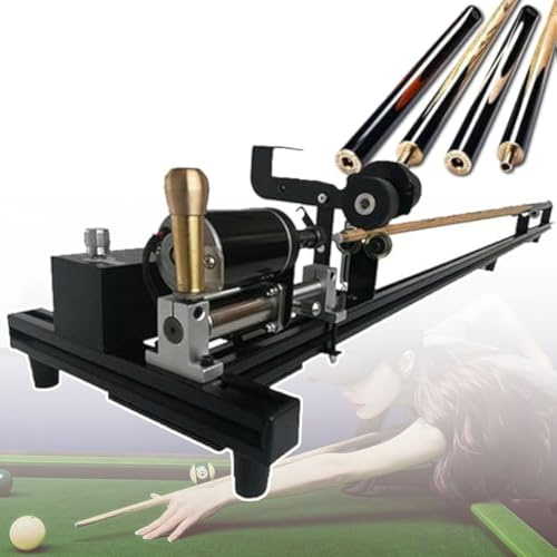 JMbpkduHs 7 in 1 Pool Table Cue Tip Tool, Snooker Cue Repair Machine,Pool Cue Straightening, Grinding and Polishing Repair Machine,For Pool Cue Tip Clip Repair