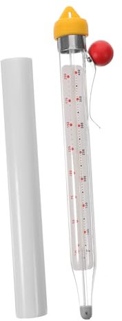 Ciieeo Termómetro Para Freír y Dulces Domésticos Termómetro De Vidrio Para Cocina Herramienta Para Hornear Para Cocción De Alimentos y Monitorización De Temperatura Al Cocinar