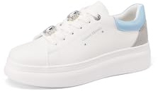 QUEEN HELENA Zapatillas de deporte con brillantes, informales, ligeras para mujer, X32-14