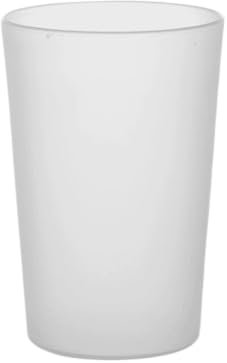 Nvzi Coppa per collutorio, tazza trasparente per denti, tazza smerigliata, tazza per spazzolino da denti in plastica, 4 pezzi, trasparente