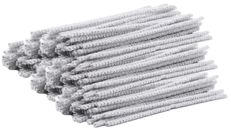 INTOMYTH White Soft Bristle Pipe Cleaners, 6 Inch Pipe Cleaners Bulk, Ideal for Cleaning Glass Plastic Metal Pipes, Removing Tar & Resin (200 Count, White)