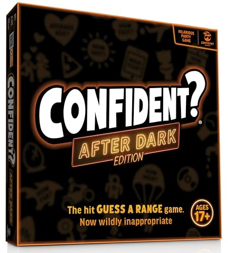 CONFIDENT? After Dark | The 17+ Outrageous Edition of the Smash Hit Guessing Game | Hilarious Party Games for Adults | Award-Winning Trivia Quiz Game with Brilliant Twist | 2-30 players, Ages 17+