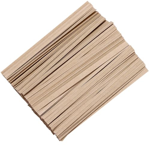 OSOLADY 1000 pezzi Twist Tie Kraft in Carta Piccoli Candy Ties Flessibili e Resistenti per Chiusura Sacchetti Alimentari Pane Frutta e Regali Festa
