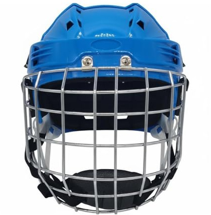 TAIZhiChen Casco da Hockey con Griglia Multidisciplinare Casco con Griglia in Acciaio Antiurto Attrezzatura Sportiva per Ragazzi, Adulti