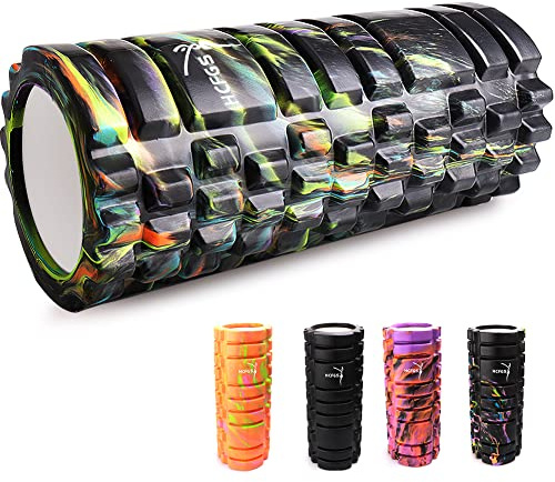 Foam Roller - Trigger Point Fitness Exercise Roller Deep Tissue Muscle Massage Roller for Yoga, Pilates, Physical Therapy and Pain Relief, Made from Durable EVA, 13 x 5 Long