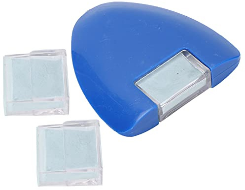 01 02 015 Craie de Tailleur, Craie de Tissu à Coudre Professionnelle 4 Couleurs Craie de Tailleur Durable avec Poudre de Rechange pour Dessin au Trait(Bleu)