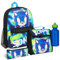 Sonic The Hedgehog Backpack Set 4 Pcs Water Bottle Backpack Pencil Case Insulated Lunch Bag Shadow School Supplies Travel (Sonic 4 Pcs Set)