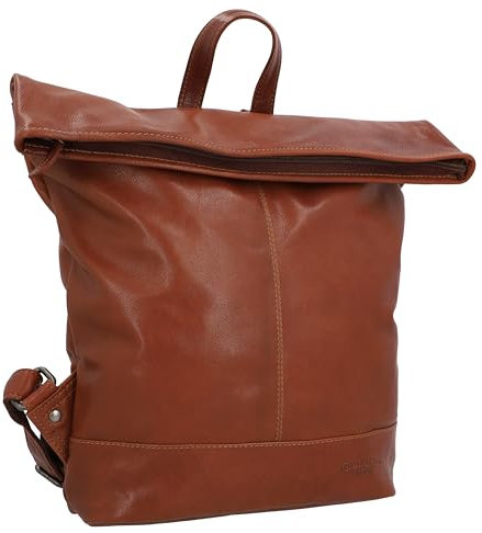 Gusti Rolltop Leder - Gitta Kurierrucksack Rucksack Lederrucksack Vintage Cityrucksack Outdoorrucksack Laptoptasche Wanderrucksack Braun Leder