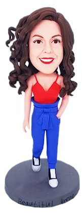 mydedor Individuelle Wackelkopf-Figur, personalisierte Figur, Geburtstagsgeschenke für Büro, Auto, Armaturenbrett, Sammlerstück