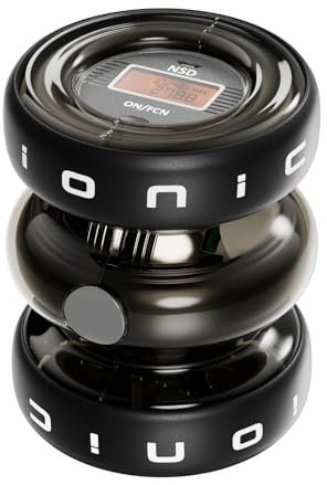 RPM Power IONIC® Gyroscope double face – Gyroball pour la force du poignet, la poitrine, la musculation, la force centrale et la force du haut du corps (exercice gyroscopique double « Ionic »)