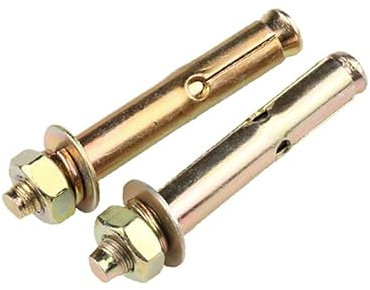 ORANXIN M14 x 100mm 2 Pcs Zincado Acciaio al carbonio Pernos de expansión para Hormigón Pared Fijación Perno de anclaje Exterior Tubo de Expansión Tornillos