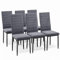 Bealife Esszimmerstühle 6er-Set, Esszimmerstühle-Set für Küche, Esszimmer, Esszimmerstuhl aus Kunstleder mit hoher Rückenlehne, modern (Dunkelgrauer Samt, 6er Set)