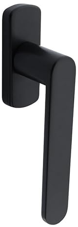 CATERWIN Maniglia Martellina Ping DK Vida Cremonese Per Infissi Porte Finestre Balconi in PVC Alluminio Legno Combinato Movimento Vasistas Apertura Chiusura Colori Vari (1 pz - Nero)