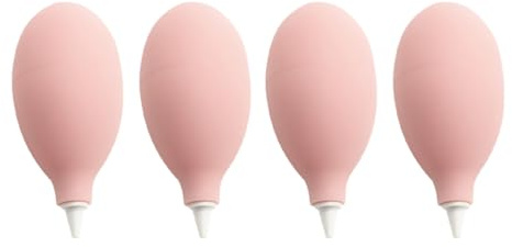 Boule de Soufflage en Silicone Lot de 4, Rose, pour Objectif et Montre