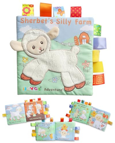 DAFNE Giocattoli adatti ai bambini di età compresa tra 0-3-6 mesi: libri di stoffa morbida, libri interattivi per bambini con sonagli, libri che emettono suoni fruscianti, regali per neonati