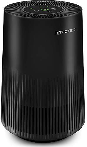 TROTEC Purificador de aire AirgoClean 11 E, Filtro HEPA (99,97%) CADR 120 m³/h, Habitaciones 15 m² / 37,5 m³, 3 Niveles, Filtración Alérgenos y Partículas Finas [Clase de eficiencia energética A]