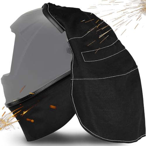 ziyue 2 Pack Welding Helmet Cover Set FR Cotton Welding Hood Bib Protector