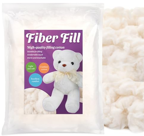 NAMOON 300g Cotton Stuffing for DIY Crafts, Pillows, Teddy Bears & More