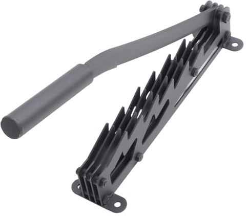 Hamwesh Wall Mounted Kindling Splitter, Heavy Duty Lever Type Wood Cracker with High Carbon Steel for Home Backyard Camping (Black)