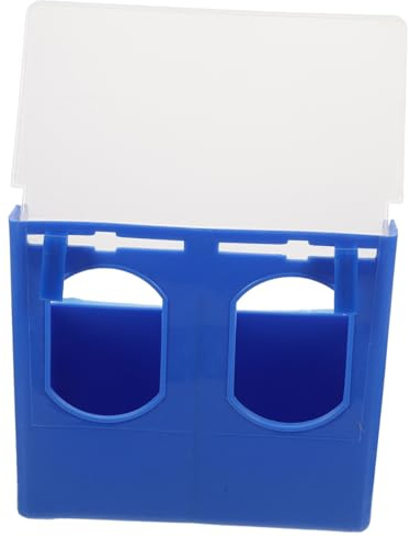 Generic Wear- Plastic Quail Feeder Multi-Function Household Bird Cup for and Pet Birds Suitable for Indoor Outdoor Use in Gardens Yards and Cages Easy to Clean and Refill Random Color