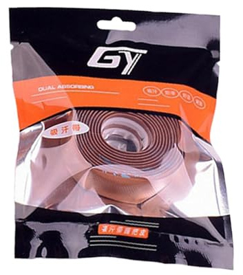 mophrati Empuñadura de caña de Pescar, bádminton, Squash, cómoda Correa de Agarre de PU para Raqueta, Antideslizante, Absorbe el Sudor, Colores Vibrantes, Cinta para Raqueta, Marrón, 2 Metros