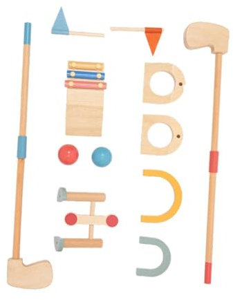 idqwsswt Ensemble de Golf éducatif pour Enfants, Trous d'entraînement,