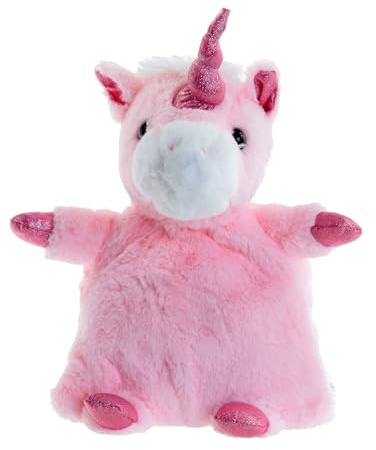 Puckator WARM29 enhörning värmekudde rosa, broderad, tillverkad av 100% polyester