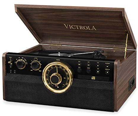 Victrola Empire Chaîne Stéréo 6-en-1 Platine Vinyle Bluetooth - Expresso