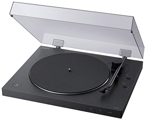 Sony PS-LX310BT Belt Drive Turntable: Fully Automatic Wireless Vinyl Record Player with Bluetooth and USB Output Black
