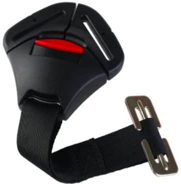 Msagkah Cinturón de seguridad para asiento de bebé, cinturón de seguridad para el pecho, clip para niños, hebilla de seguridad (negro)