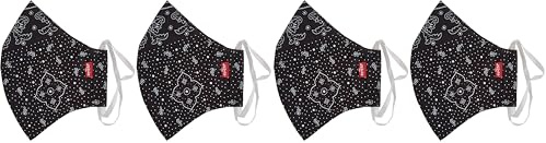 Levi's Unisex 1pk Reusable Face Cover Bandana, Negro L