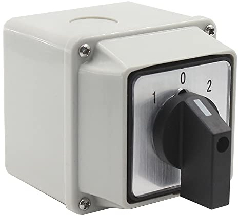 Enclosed Changeover Switch 20A 3 Position 12 Terminals 380V Rated Voltage Universal Rotary Cam Selector 690V Insulation Voltage